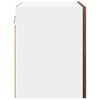 vidaXL Hanging Cabinet Smoked Oak 40 x 31 x 40 cm Engineered Wood