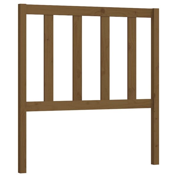 vidaXL Bed Headboard Honey Brown 106x4x100 cm Solid Wood Pine