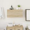 vidaXL Bathroom Wall Cabinet Sonoma Oak 80x25x40 cm Engineered Wood