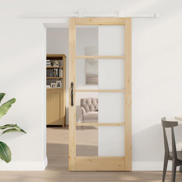 vidaXL Sliding Door ORKDAL Natural 83 x 202 cm