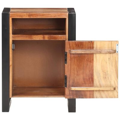 vidaXL Bedside Cabinet 40x35x55cm Solid Acacia Wood in Sheesham Finish