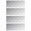vidaXL Stair Tread Rectangular 4 pcs Silver 80 x 30 cm Aluminium