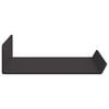 vidaXL Wall Shelf with Shelf Wall-mounted 2 pcs Black 30 x 9 x 2.5 cm