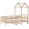 vidaXL Day Bed with Roof without Mattress 90x200 cm Solid Wood