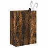 vidaXL Umbrella Stand Smoked Oak 40 x 20 x 55.5 cm Engineered Wood