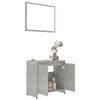 vidaXL Bathroom Furniture Set Concrete Grey Engineered Wood