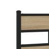 vidaXL Headboard Sonoma Oak 120 cm Iron and Engineered Wood
