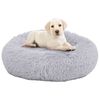 vidaXL Washable Dog & Cat Cushion Light Grey 70x70x15 cm Plush