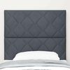 vidaXL Headboard Height Adjustable Dark grey 100 cm Velvet