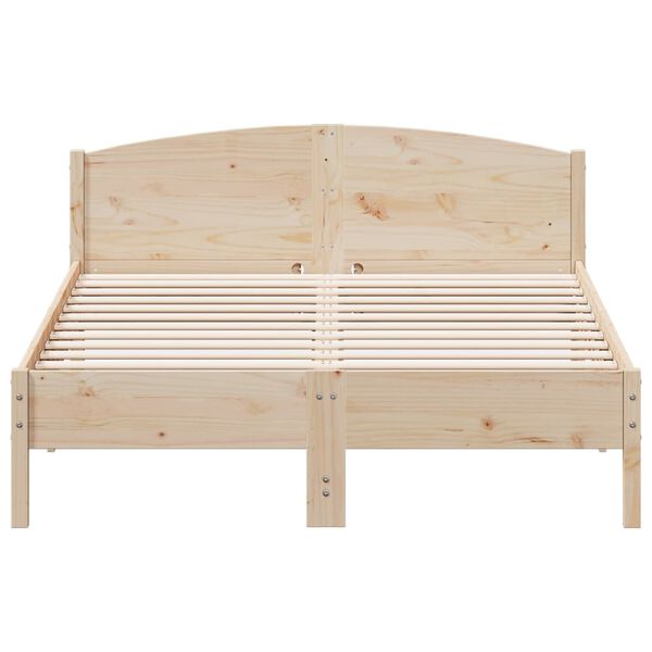 vidaXL Bed Frame without Mattress 140x200 cm Solid Wood Pine