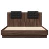 vidaXL Bed Frame without Mattress Brown Oak 120x200 cm