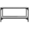 vidaXL TV Cabinet Grey Sonoma 80x33x41 cm Engineered Wood and Steel