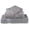 vidaXL Premium Guest Towels "SOLUND" 2 pcs Grey 30x50 cm 600 gsm