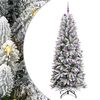 vidaXL Artificial Christmas Tree with 300 LEDs White 93 x 93 x 240 cm