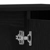vidaXL Bathroom Furniture Set with Storage 3 pcs Black Engineered wood