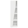 vidaXL Corner Cabinet High Gloss White 27.5x27x102cm Engineered Wood