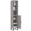 vidaXL Highboard Grey Sonoma 34.5x34x180 cm Engineered Wood