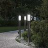 vidaXL Bollard Lights with Outlet 3pcs 80 cm Stainless Steel IP44