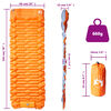 vidaXL Self Inflating Camping Mattress with Pillow 1-Person Orange