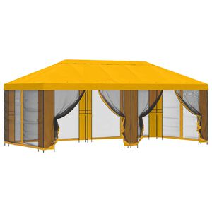 vidaXL 6 x 3 m Yellow Polyester and Steel 190
