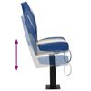 vidaXL Boat Seats 2 pcs with Pedestal Height Adjustable 360&deg; Rotatable
