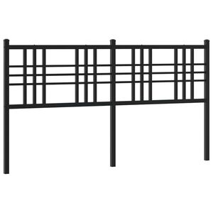vidaXL Metal Replace Headboard Black 160cm