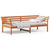vidaXL Day Bed without Mattress Wax Brown 100x200 cm Solid Wood Pine