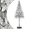 vidaXL Artificial Christmas Tree White 210 cm Polyethylene and Metal