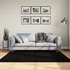 vidaXL Rug HUARTE Short Pile Soft and Washable Black 160x160 cm