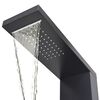 vidaXL Shower Panel System Aluminium Matte Black