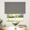 vidaXL Roller Blind Blackout Grey 130x175 cm Fabric Width 126.6 cm Polyester