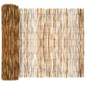 vidaXL Garden Fence Carbonized 500 x 100 cm Reed