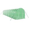 vidaXL Greenhouse with Steel Frame Green 24 m&sup2; 12x2x2 m