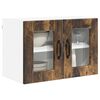 vidaXL Kitchen Cabinet with Shelf 2 pcs Smoked Oak 60 x 31 x 40 cm
