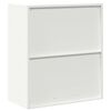 vidaXL Storage Cabinet White 80 x 40 x 90 cm Steel