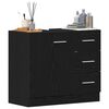 vidaXL Sink Cabinet Black Oak 63x30x54 cm Engineered Wood