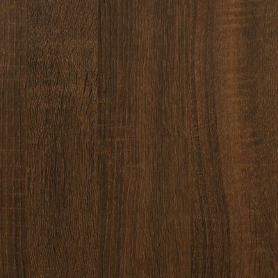 vidaXL Desk Brown Oak 100x55x75 cm Engineered Wood