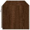 vidaXL TV Wall Cabinets with LED Lights 2 pcs Brown Oak 60x35x31 cm