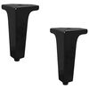 vidaXL Furniture Feet 2 pcs Black 5.5 x 5.5 x 10 cm Iron