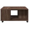 vidaXL Coffee Table Brown Oak 80x80x40 cm Engineered Wood