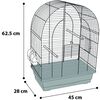 FLAMINGO Bird Cage Klara 2 Copper 45x28x62.5 cm