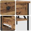 vidaXL Bedside Cabinet with Drawer Old wood 40 x 42 x 45 cm