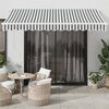 vidaXL Automatic Retractable Awning with LED Anthracite&White 350x250 cm