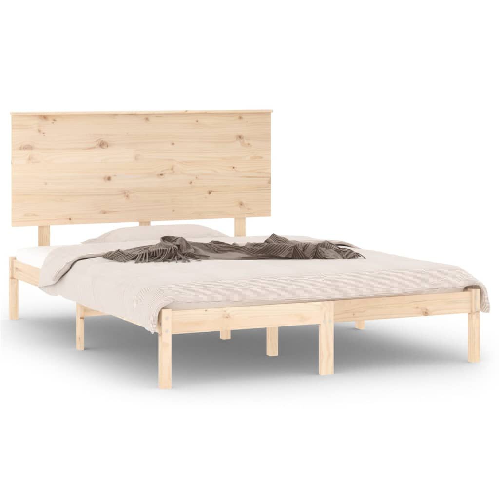 vidaXL Bed Frame Solid Wood Pine 120x200 cm