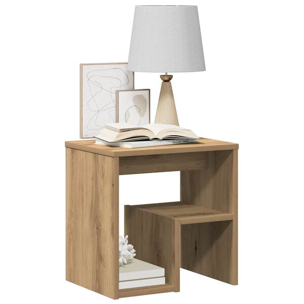 vidaXL Bedside Cabinet Artisan Oak 40x30x40 cm Engineered Wood