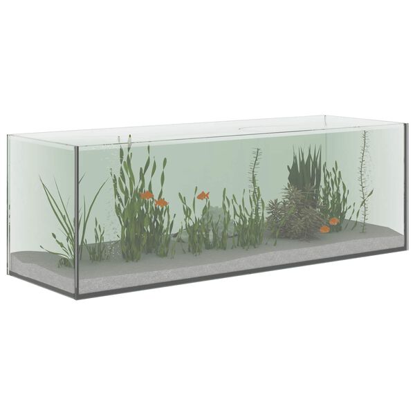 vidaXL Aquarium with Storage Transparent 60 x 20 x 20 cm Glass