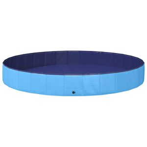 vidaXL Dog Pool &Oslash;300 x 38 cm Thick PVC Blue
