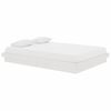 vidaXL Bed Frame without Mattress White Solid Wood 140x200 cm