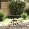 vidaXL Outdoor Table Cover Black 72 x 72 x 10 cm 420D Oxford Fbric