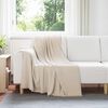 vidaXL Throw Blankets 6 pcs Beige 170 x 130 cm Fleece